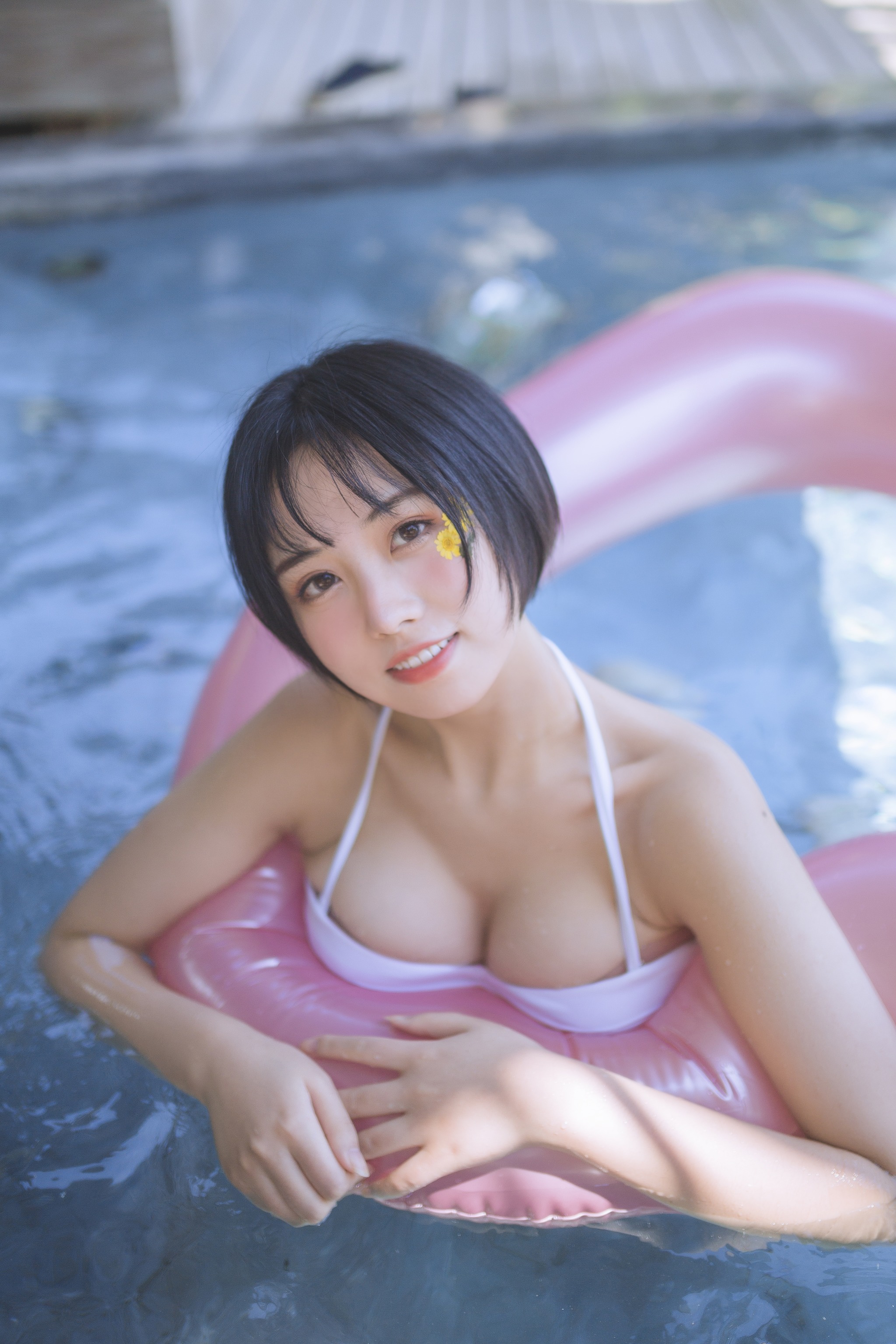 图片[1]-念雪ww – NO.017 白色泳衣 [30P]-XikXak
